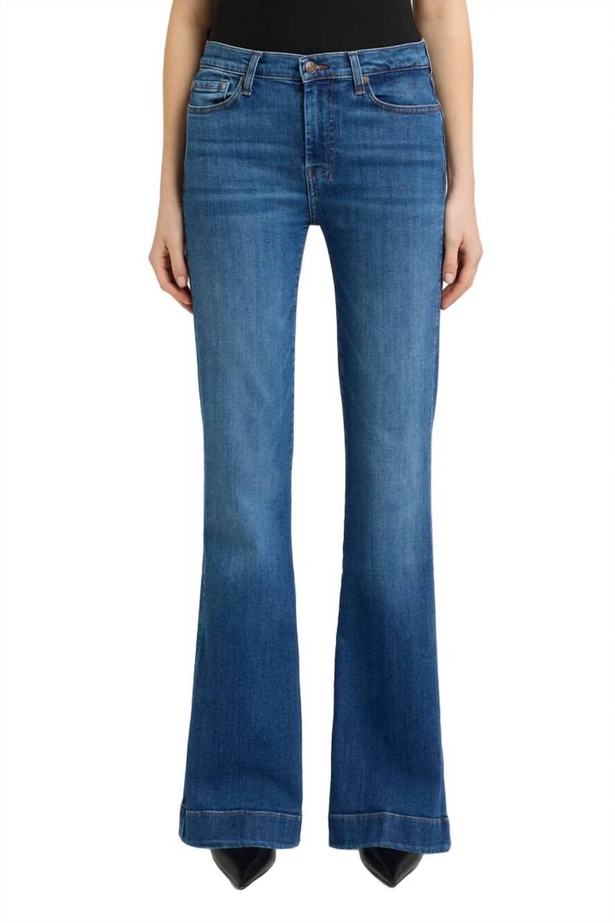 NEW 7 FOR ALL MANKIND dojo slim illusion jeans in moonwater